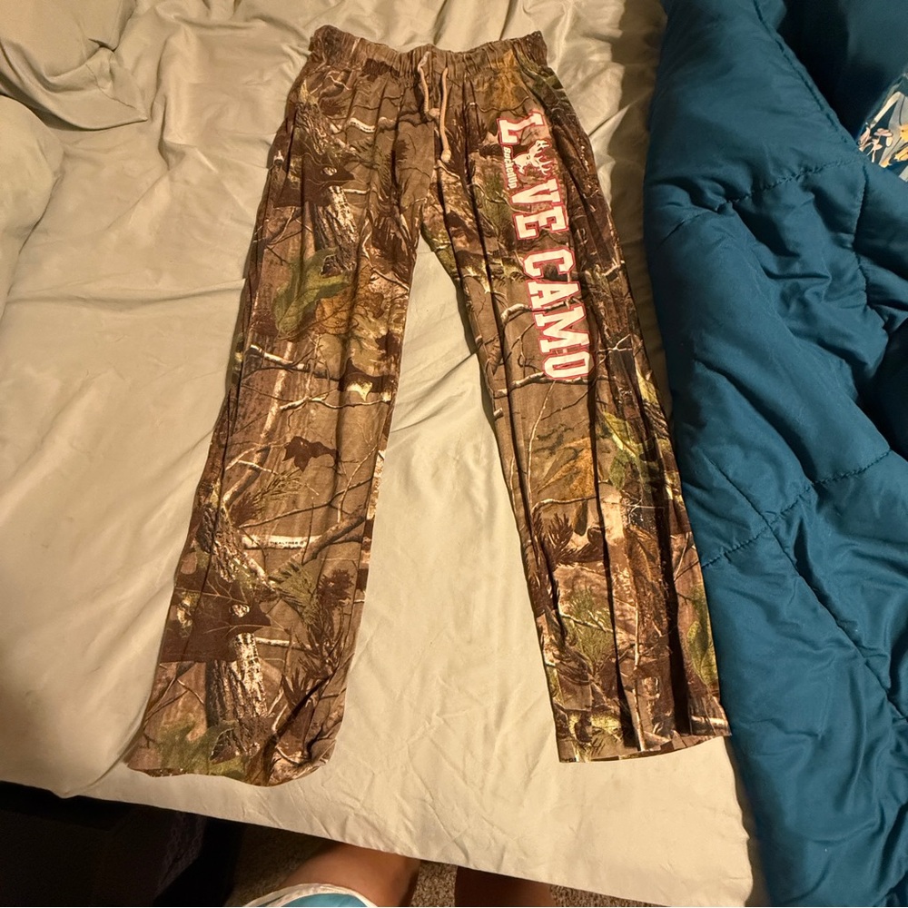 Women's BuckedUp Camo Wide Leg Sweat Pants